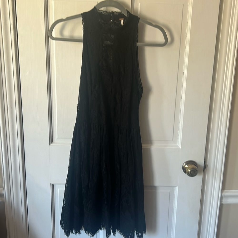 Free People black lace dress
